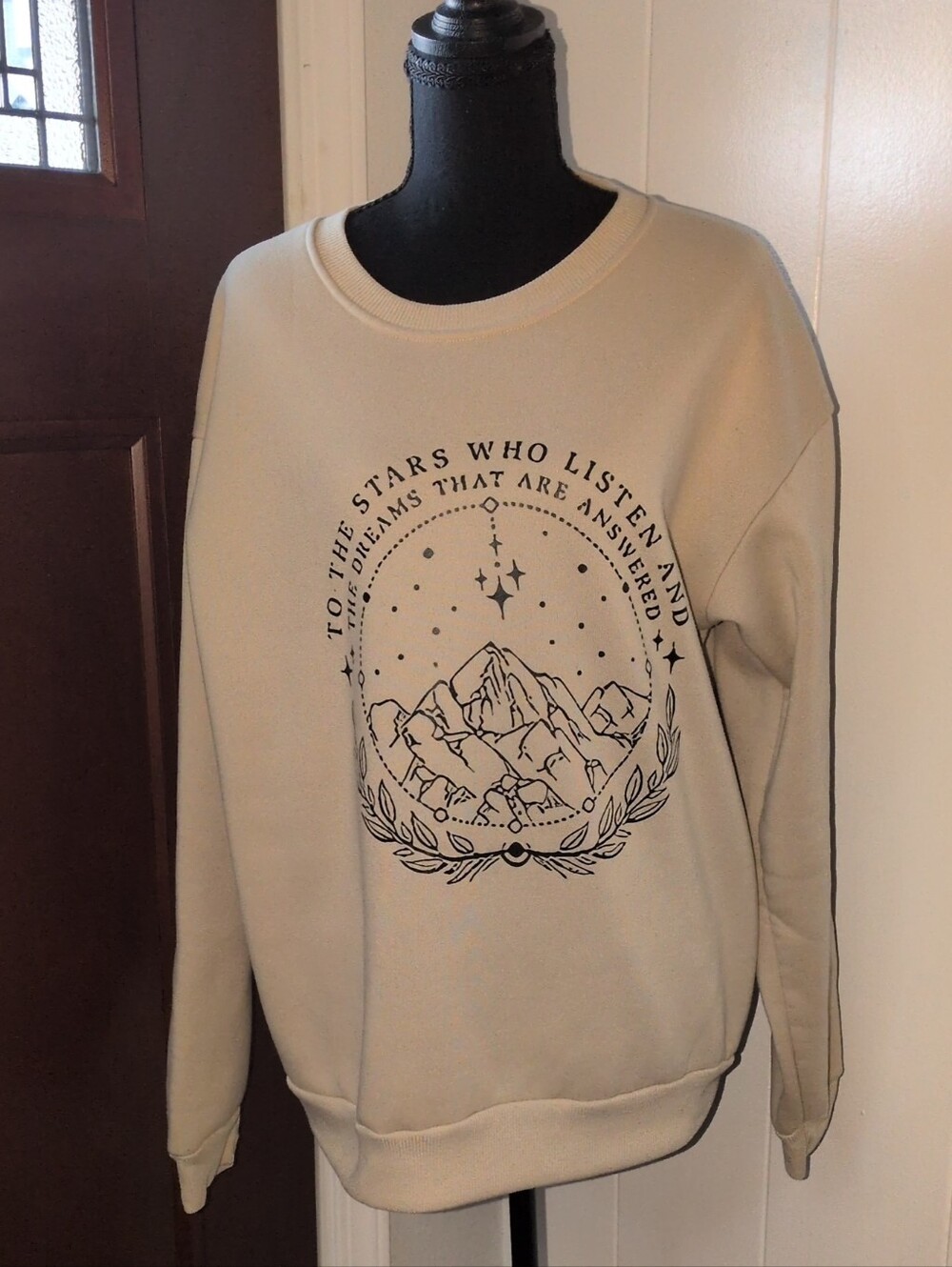 ACOTAR Crewneck Sweatshirt - Beige SIZE L